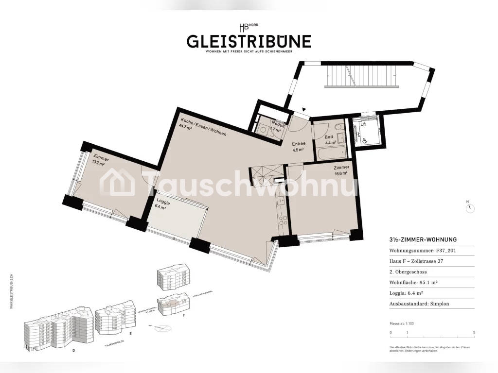 Appartement de 3 ½ pièces