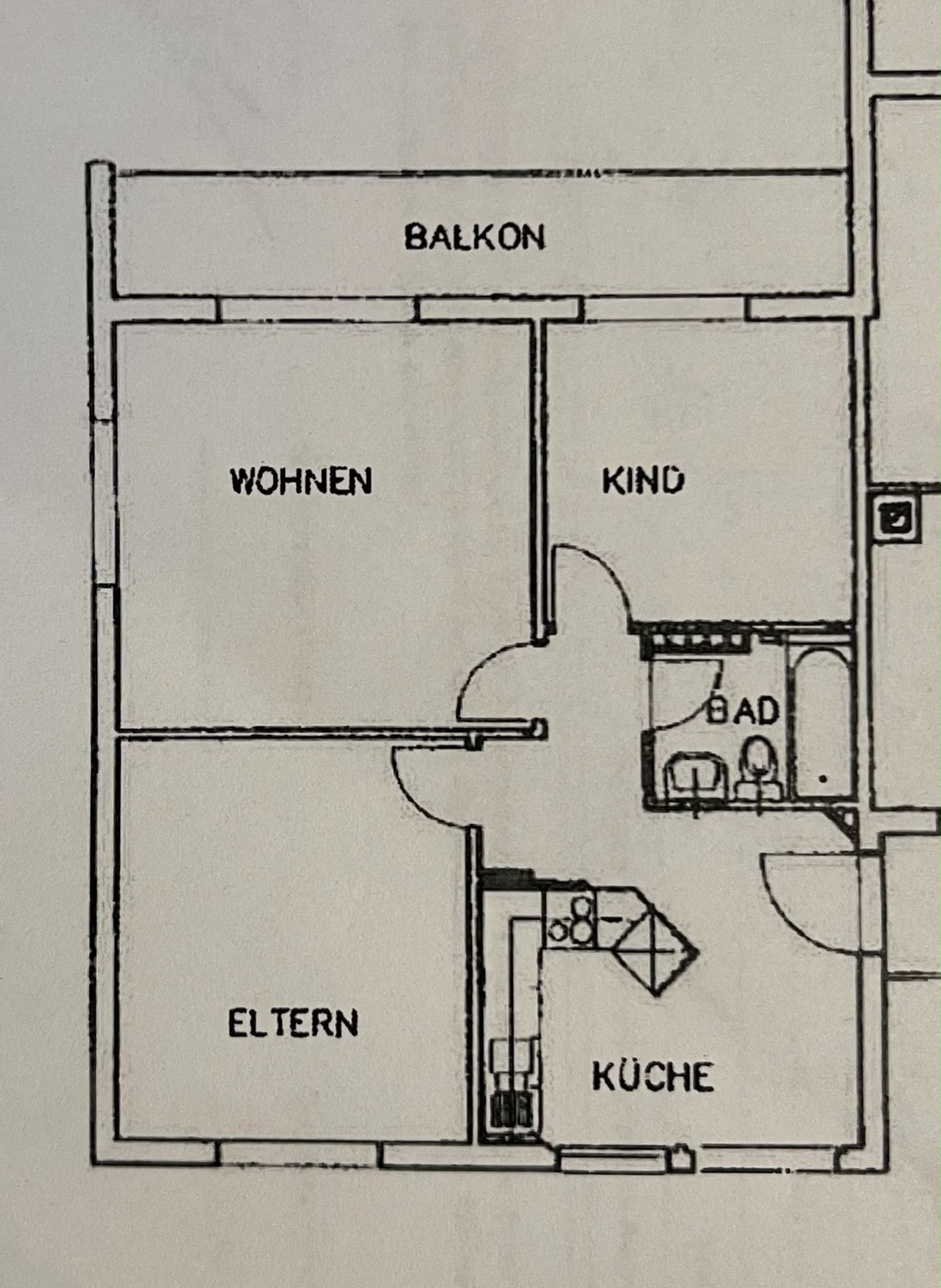3 ½ rooms apartment