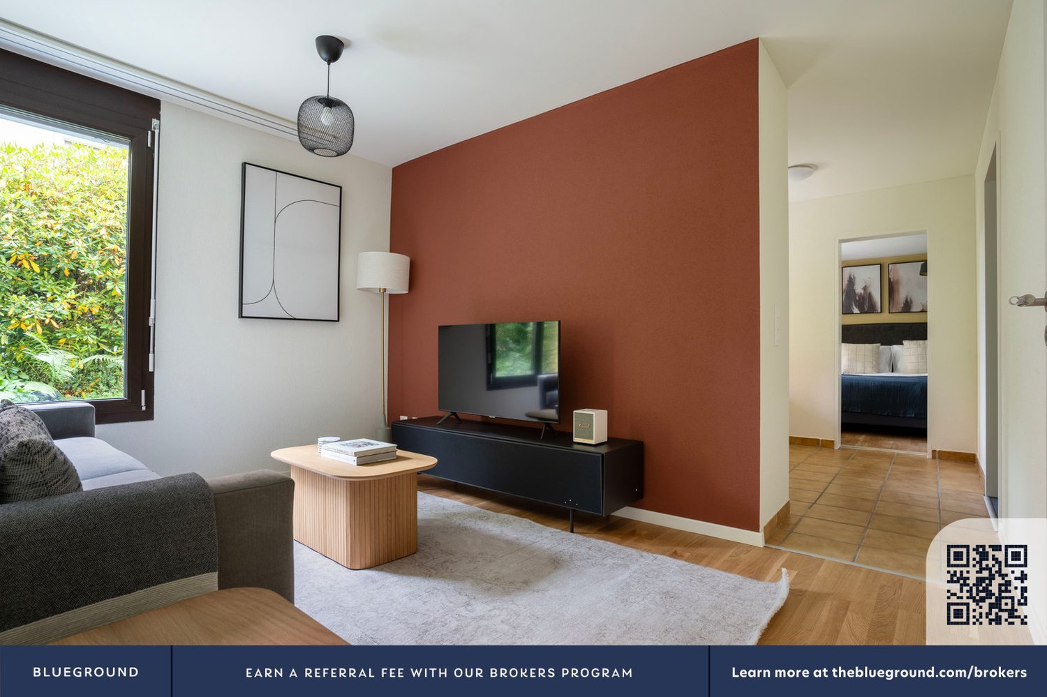 2 ½ pièces appartement meublé