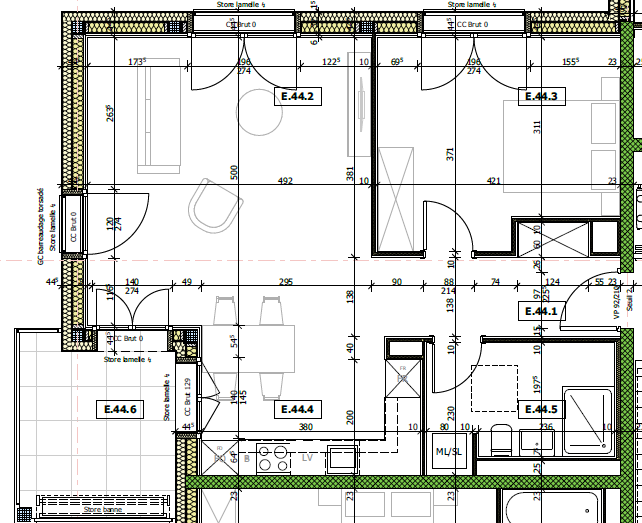 2 ½ rooms apartment