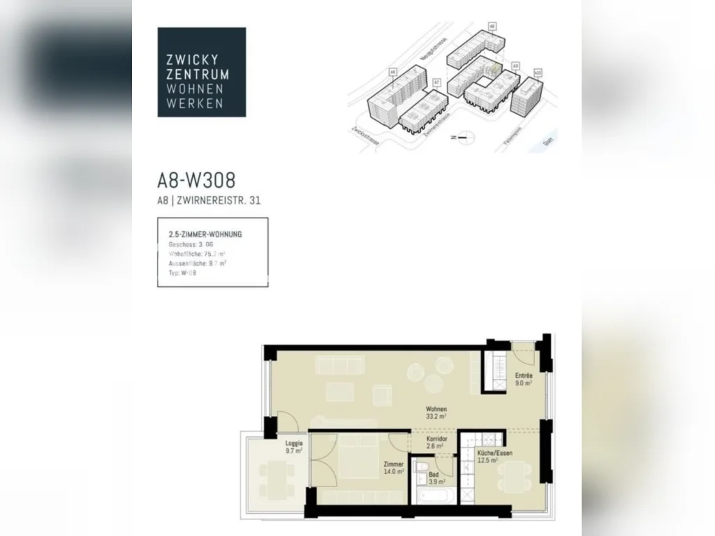 Appartement de 2 pièces