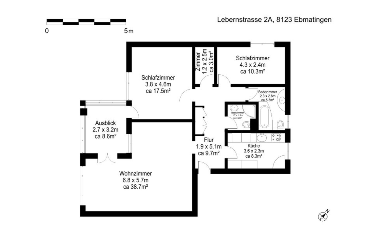 3 ½ rooms apartment