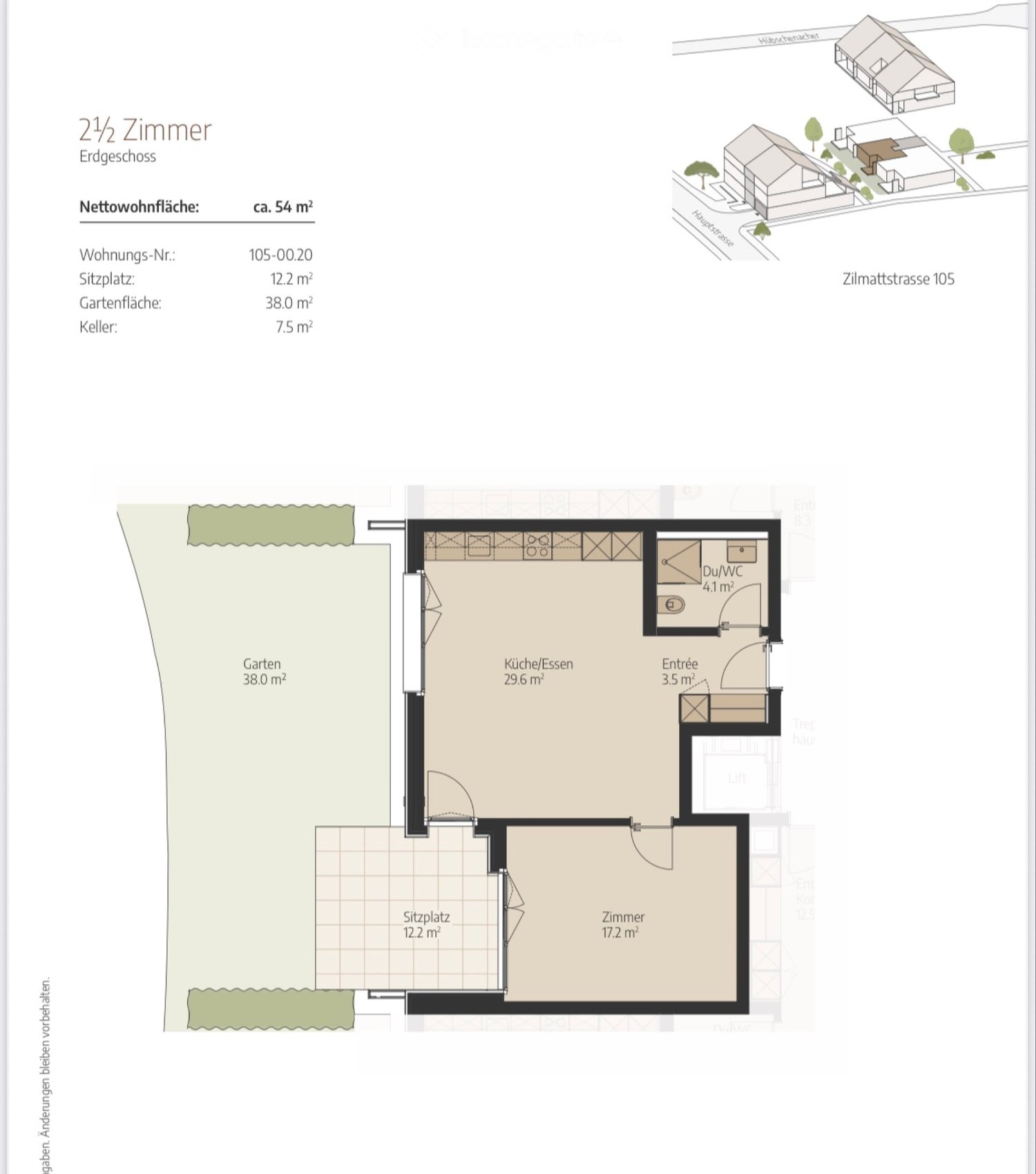 Appartement de 2 pièces