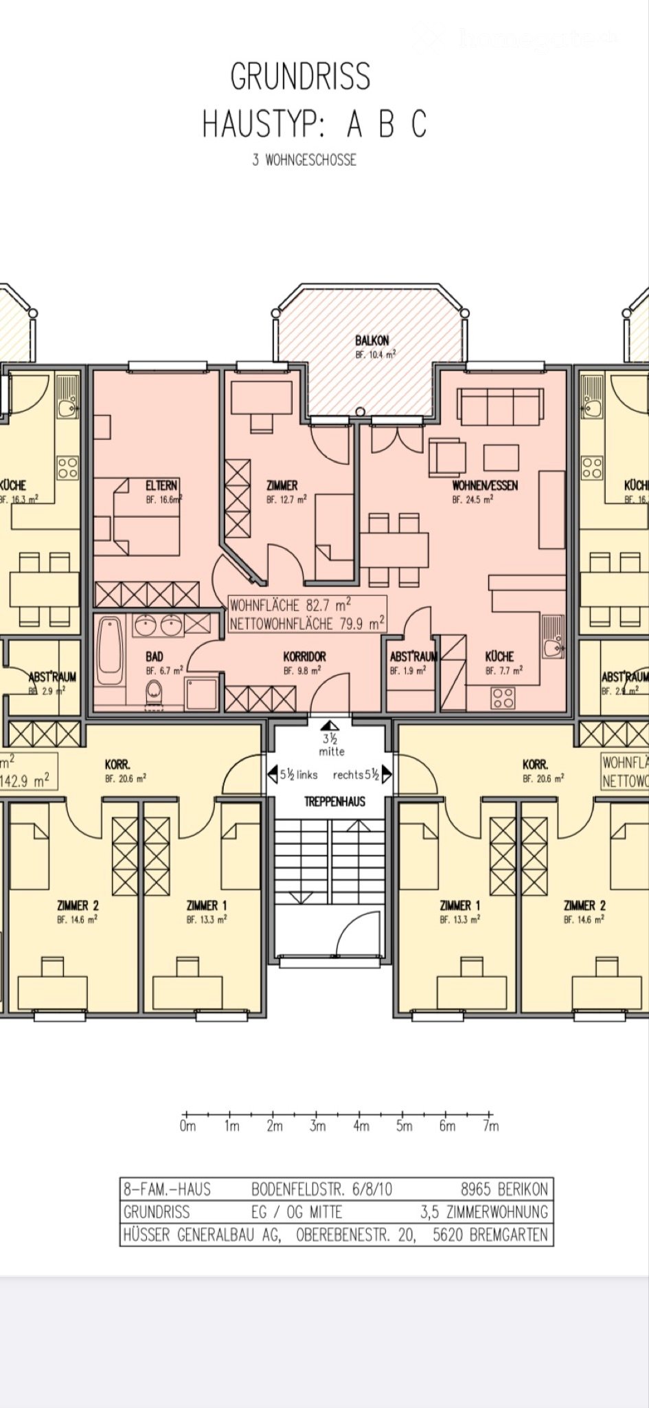 3 rooms apartment