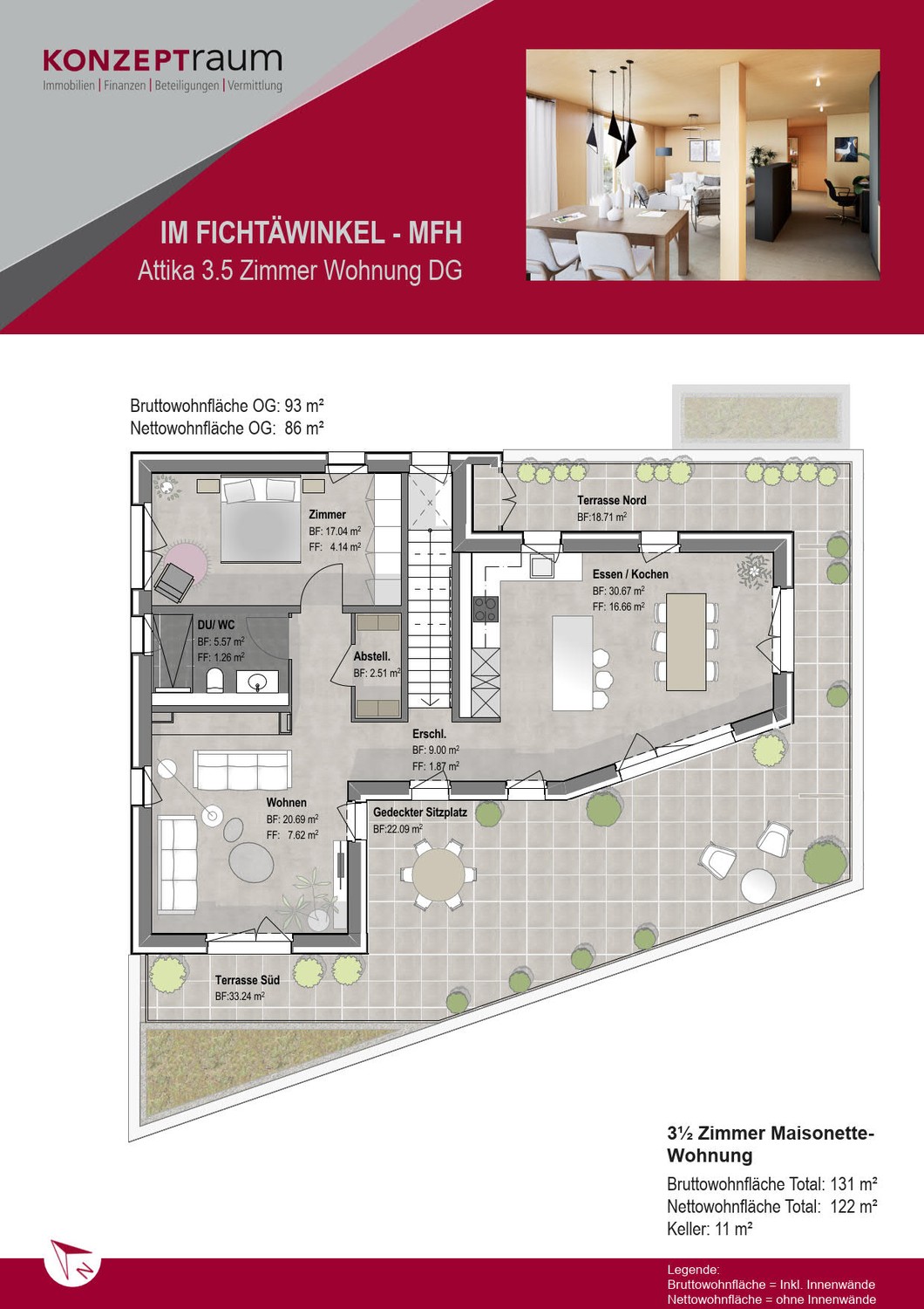 3 ½ rooms apartment
