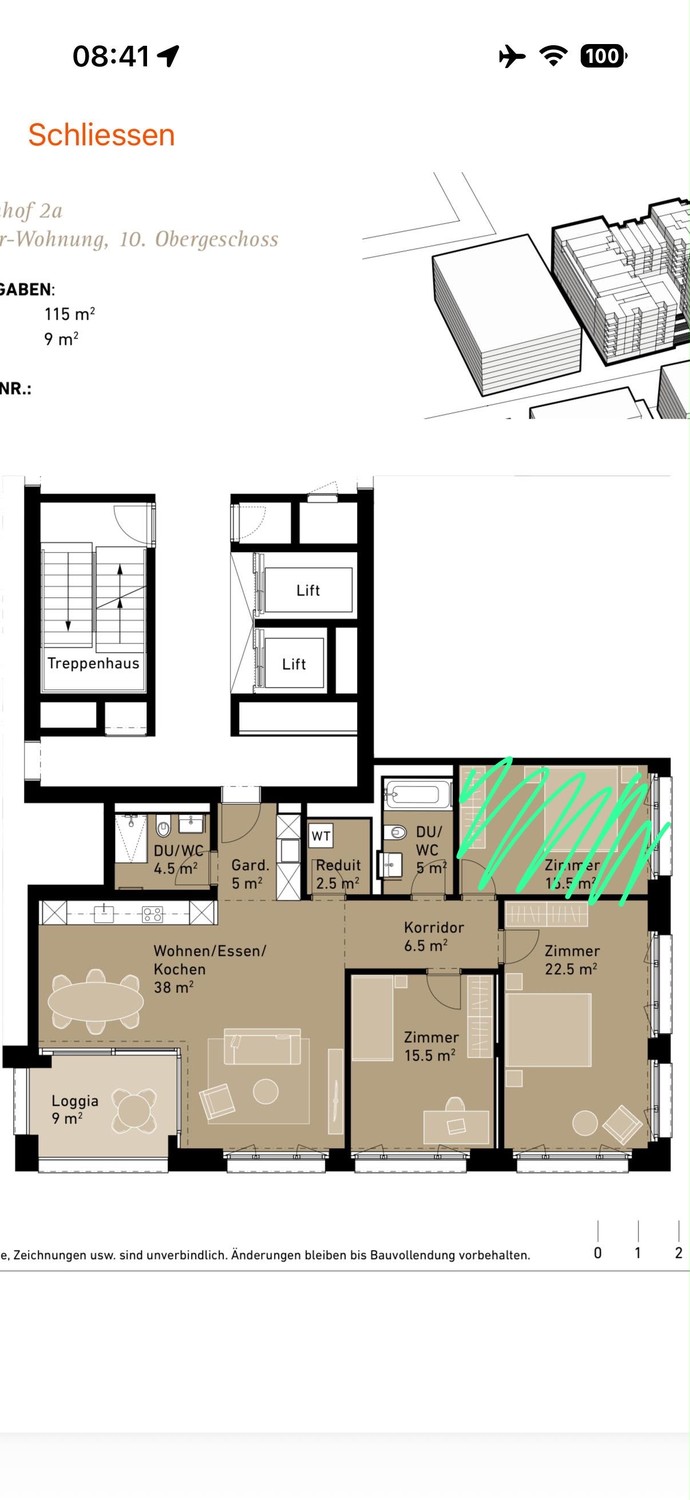 3 ½ rooms apartment