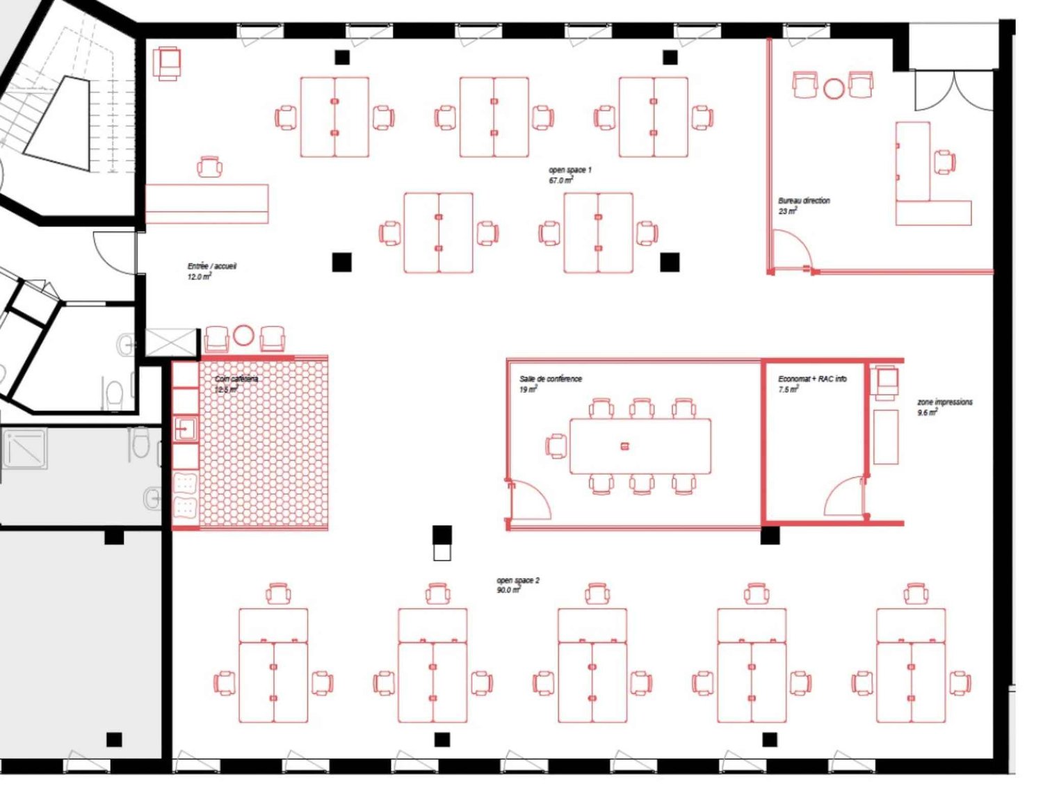 280m² Büro