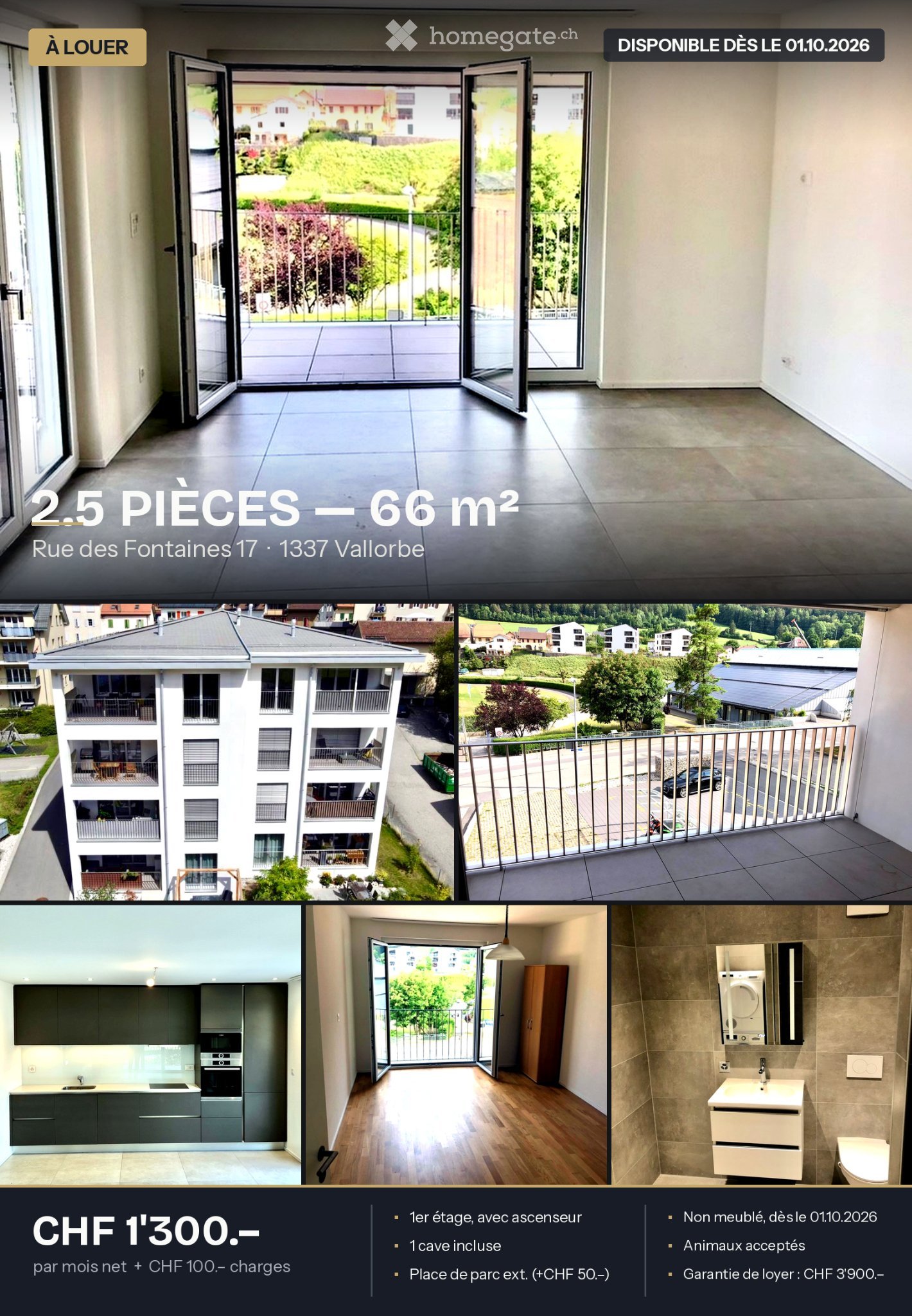 2 ½ rooms apartment