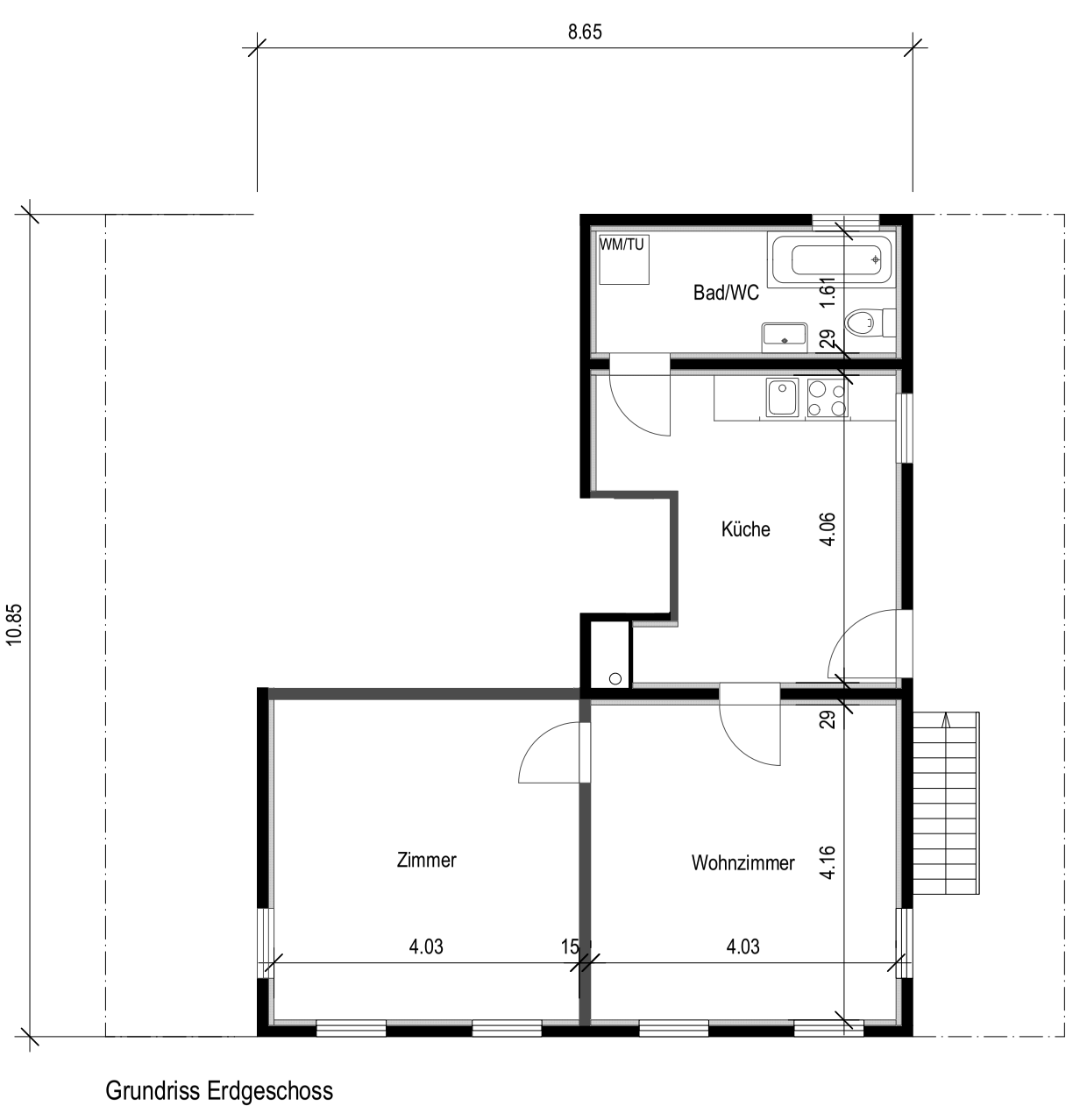 appartamento di 2 ½ locali