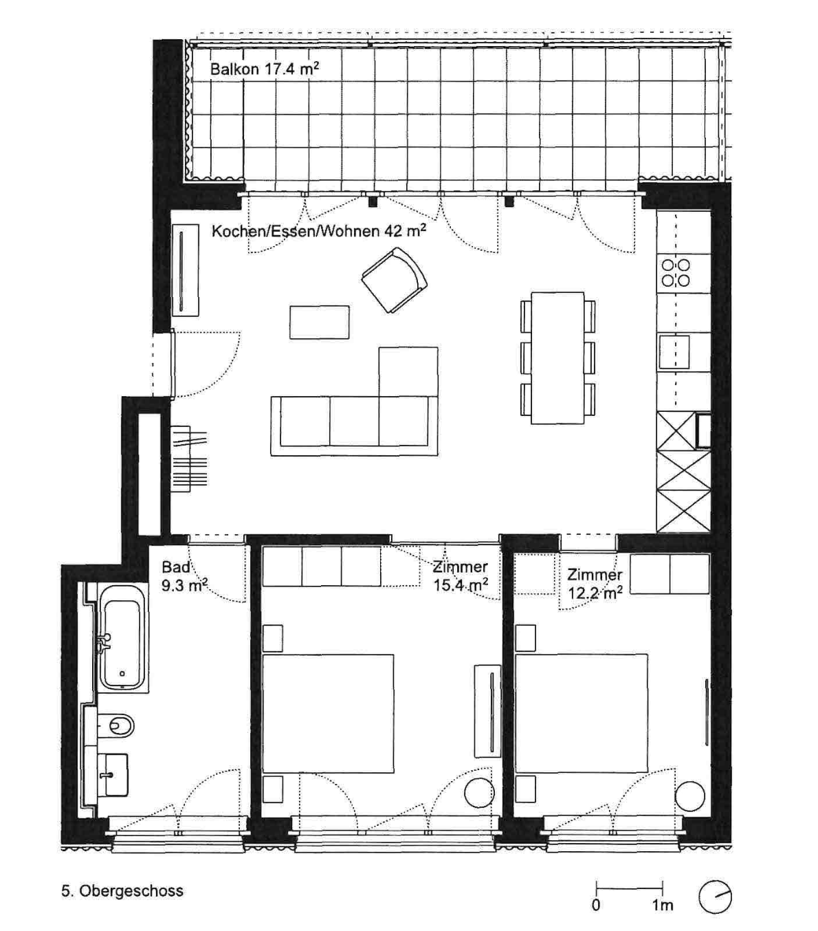 3 ½ rooms apartment