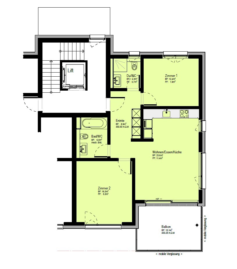 Appartamento di 3 ½ locali