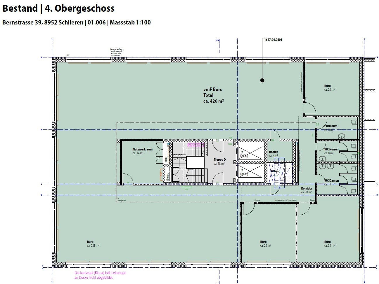 426m² office