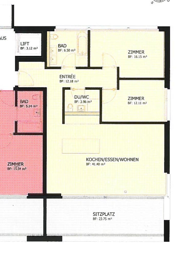 3 ½ rooms apartment