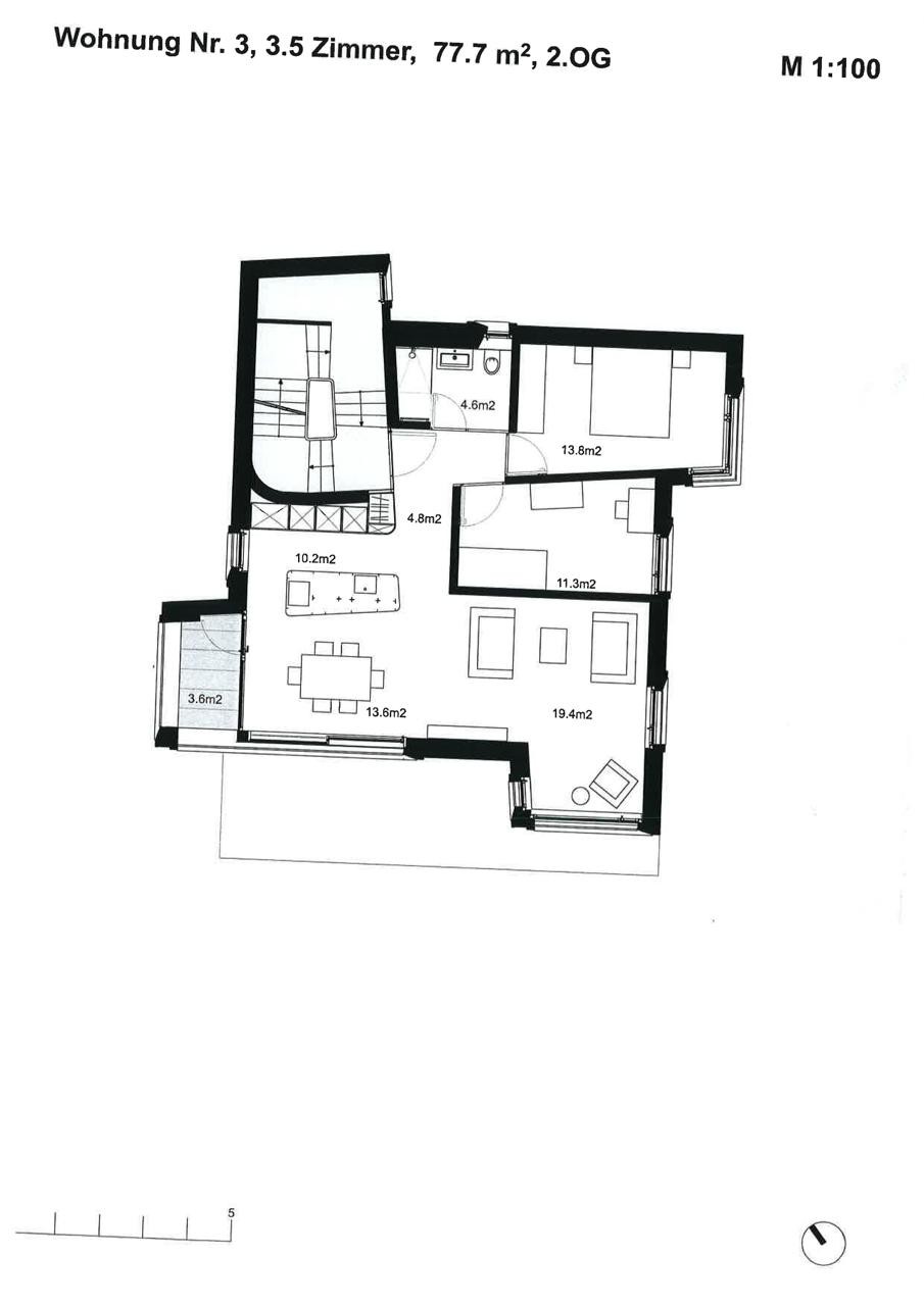 3 ½ rooms apartment