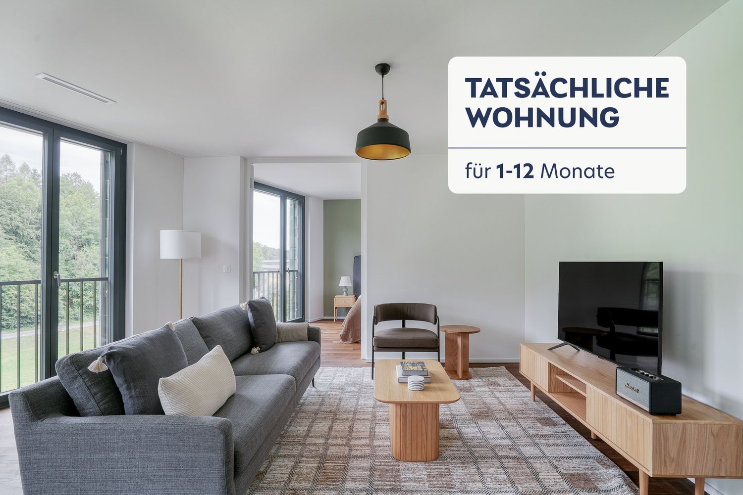 2 ½ rooms furnished flat