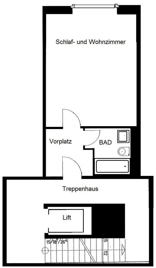 1 room single room