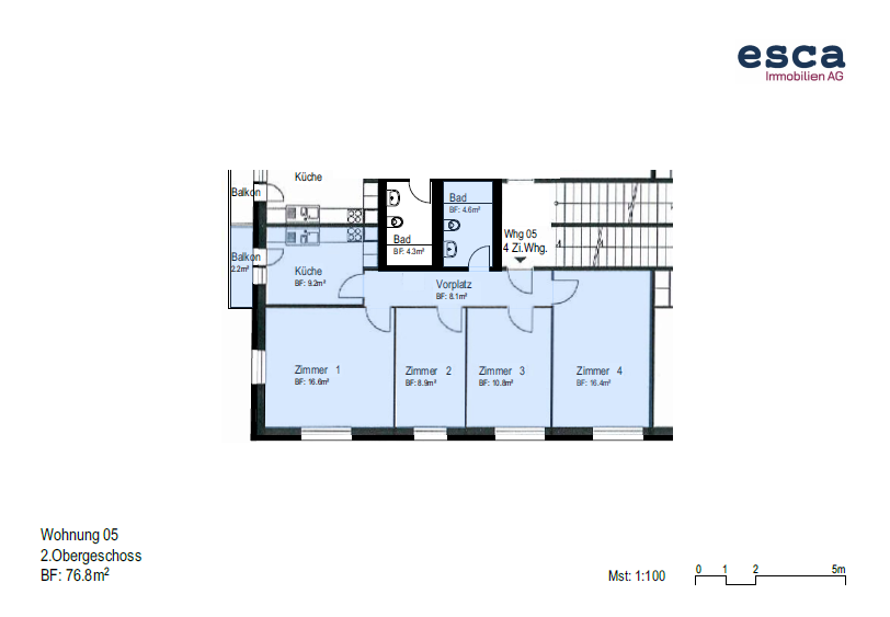 4 rooms apartment