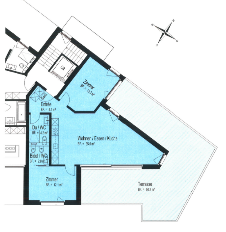 3 ½ rooms apartment