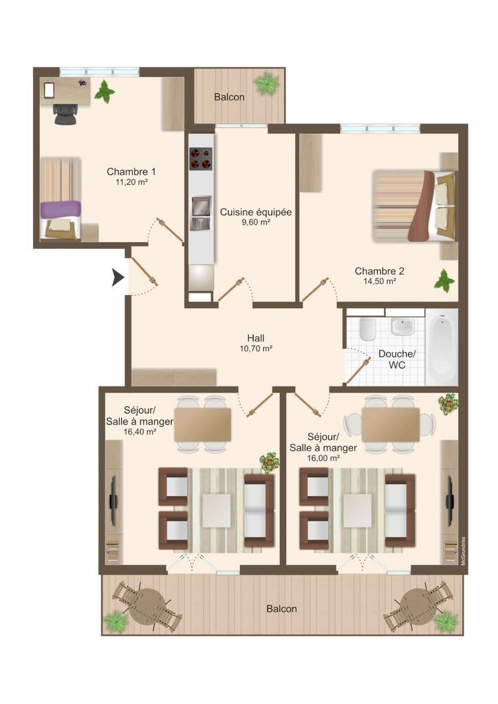 4-Zimmer-Wohnung