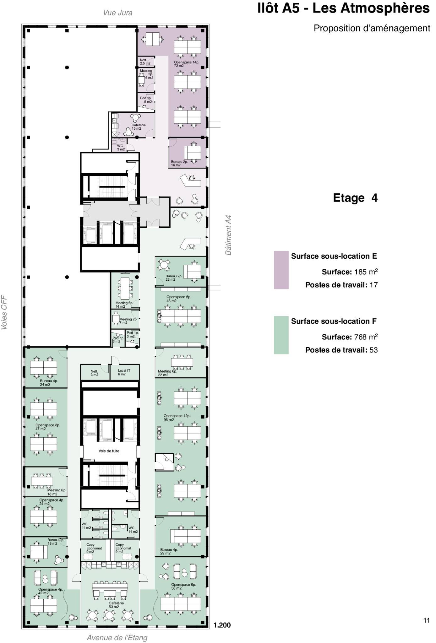768m² office