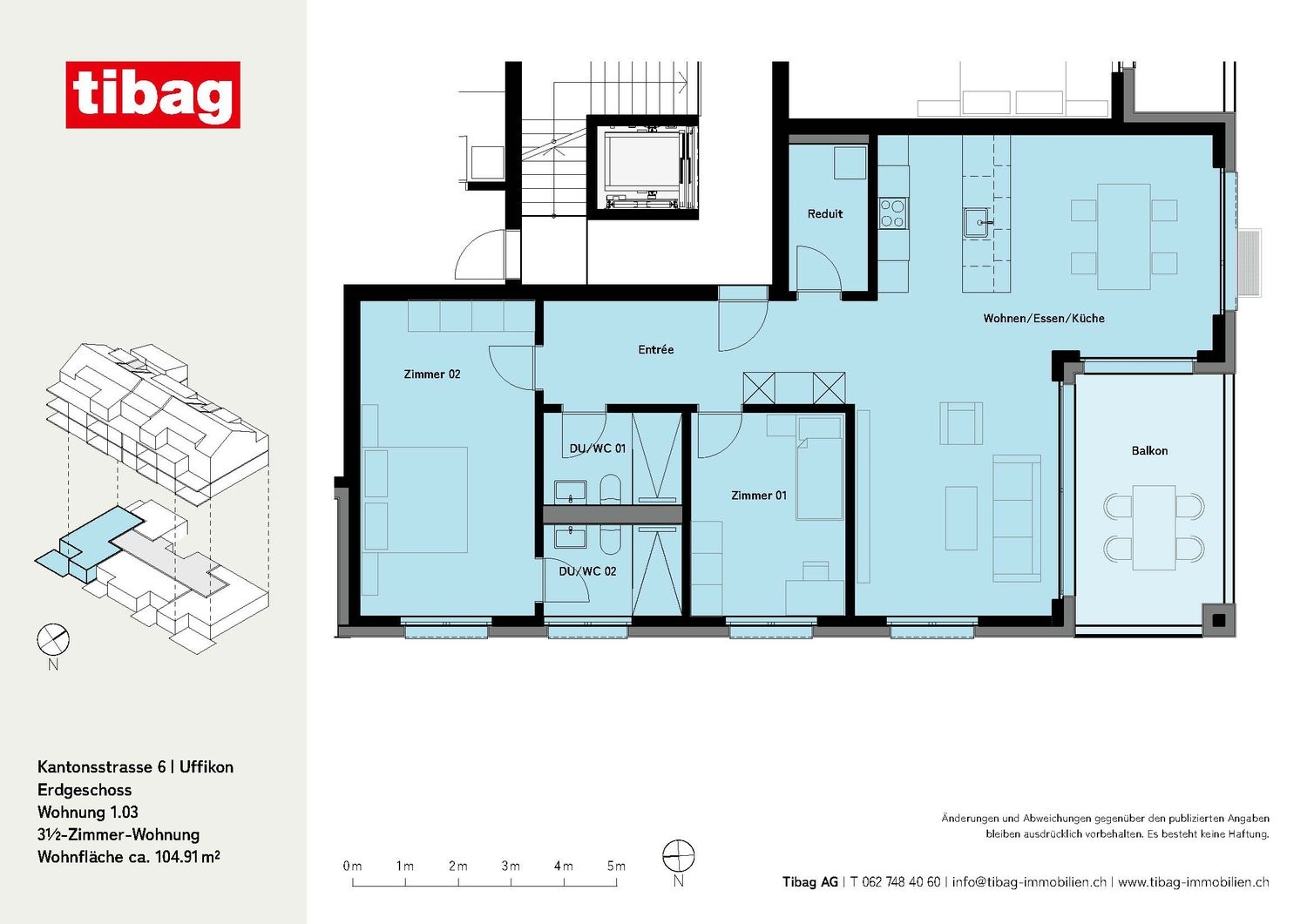 3 ½ rooms apartment