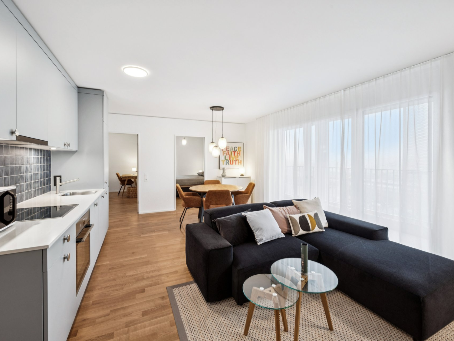 3 ½ rooms furnished flat