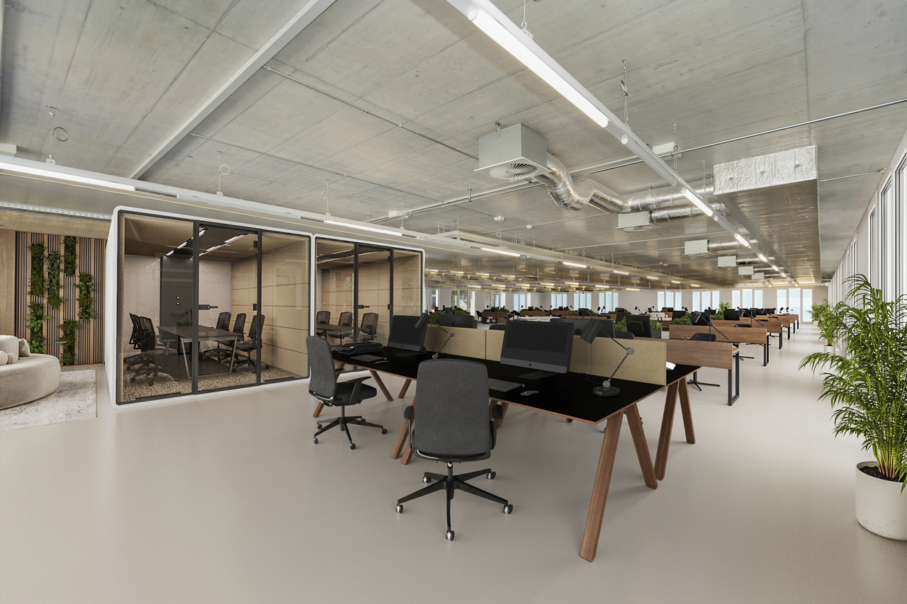983m² office