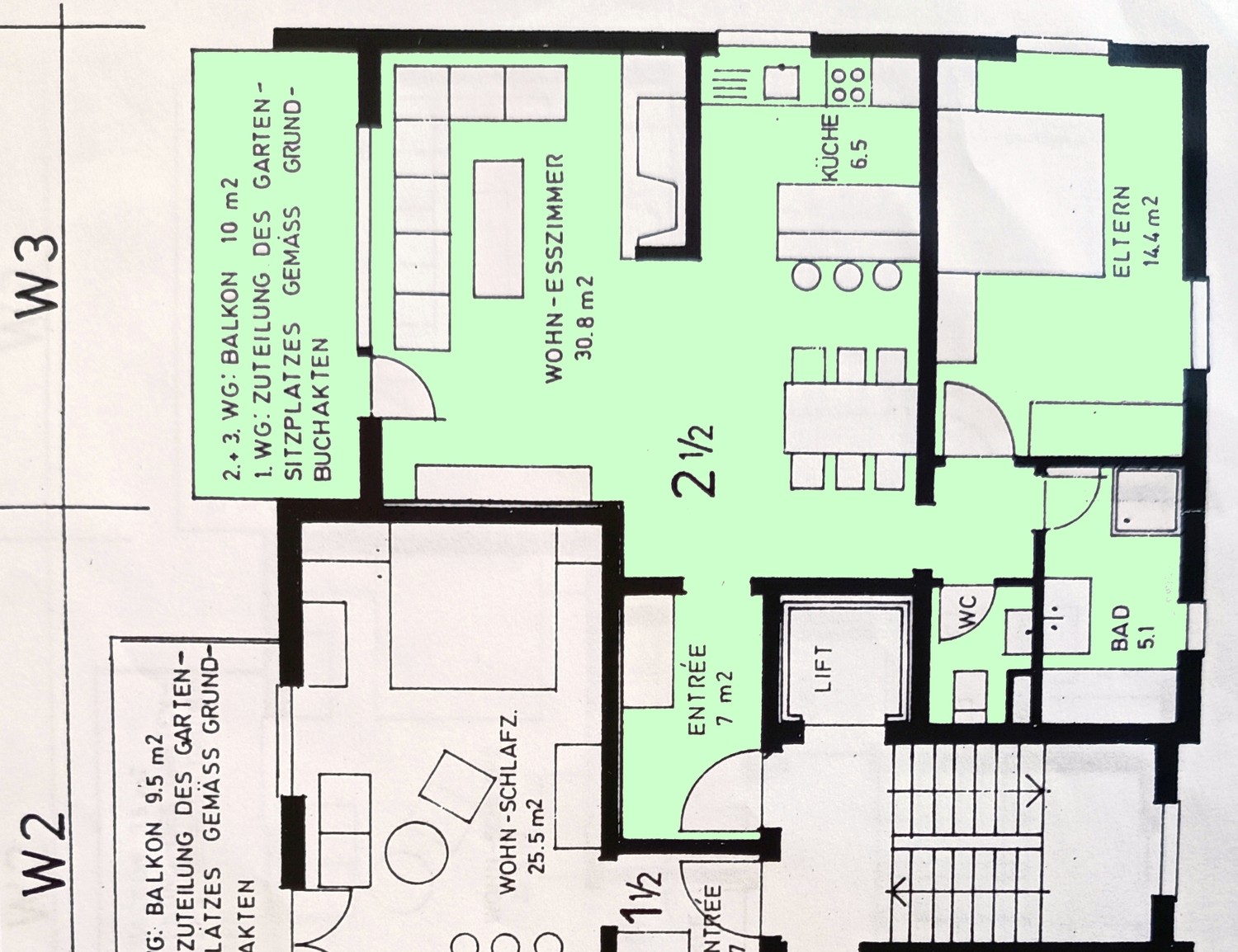 Appartement de 2 ½ pièces