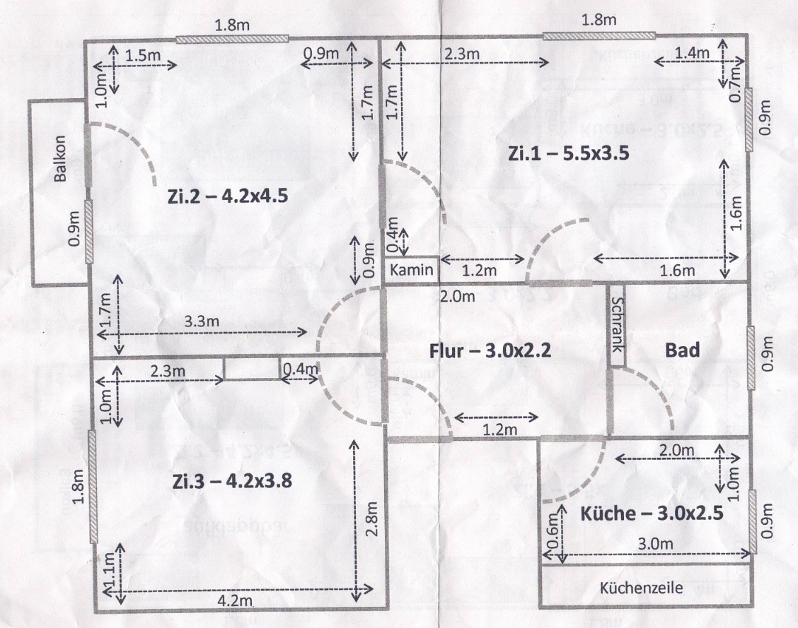3 rooms apartment