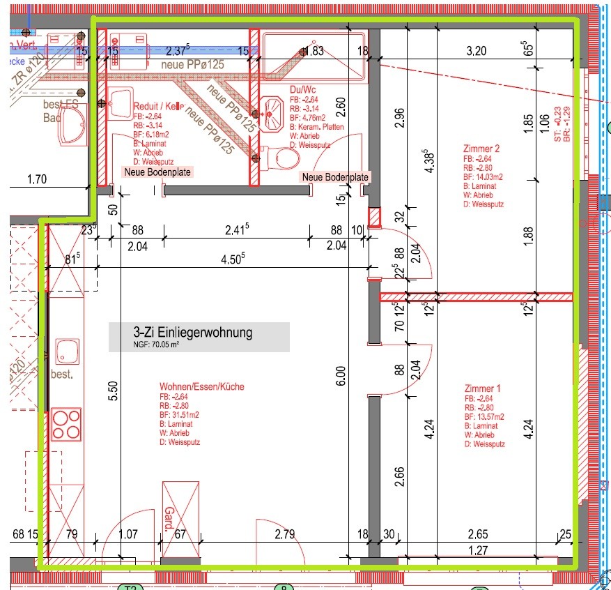 3 rooms apartment