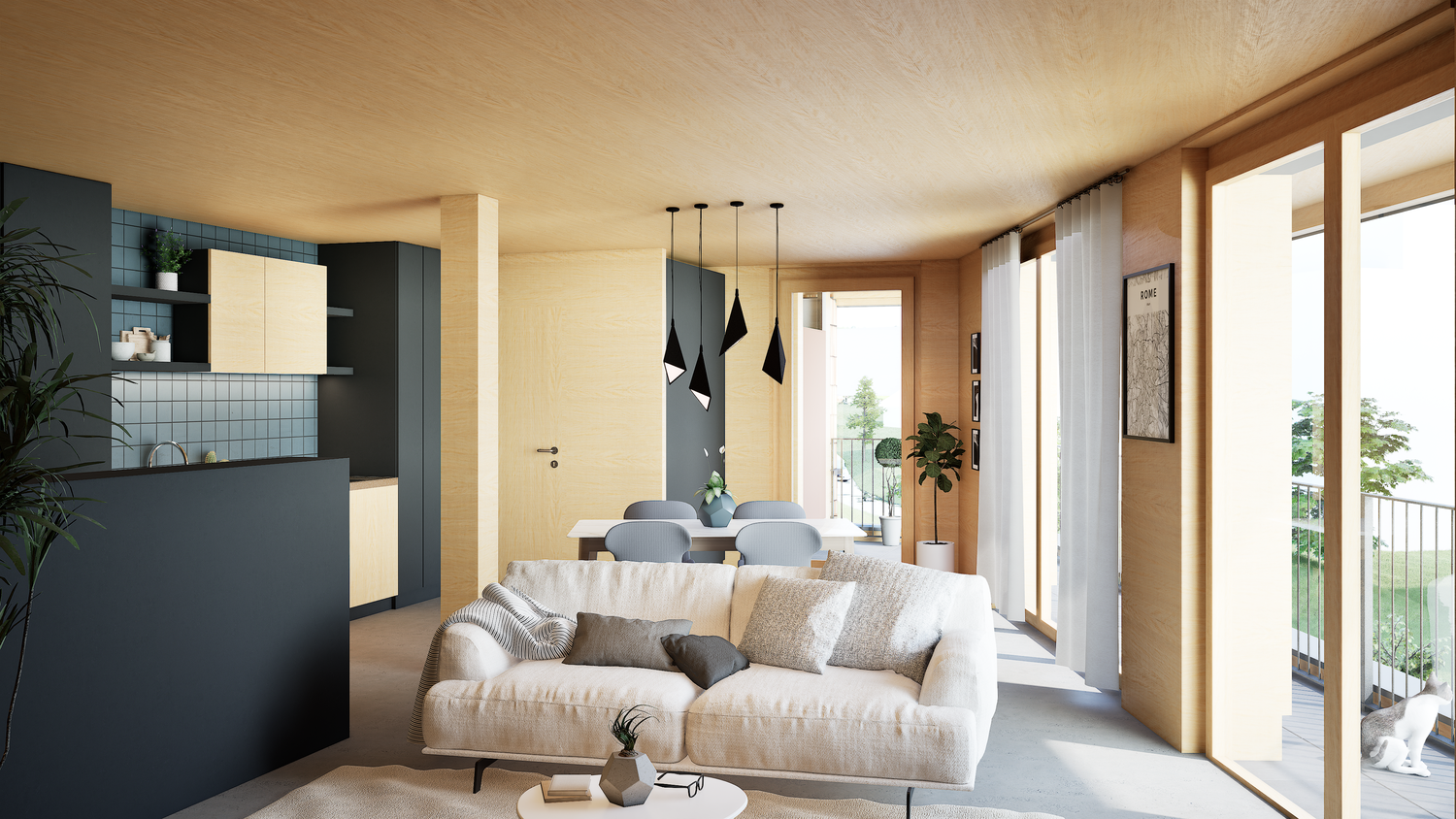2 ½ rooms apartment