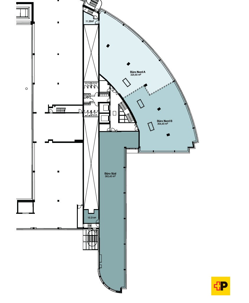 ufficio 380-1021m²