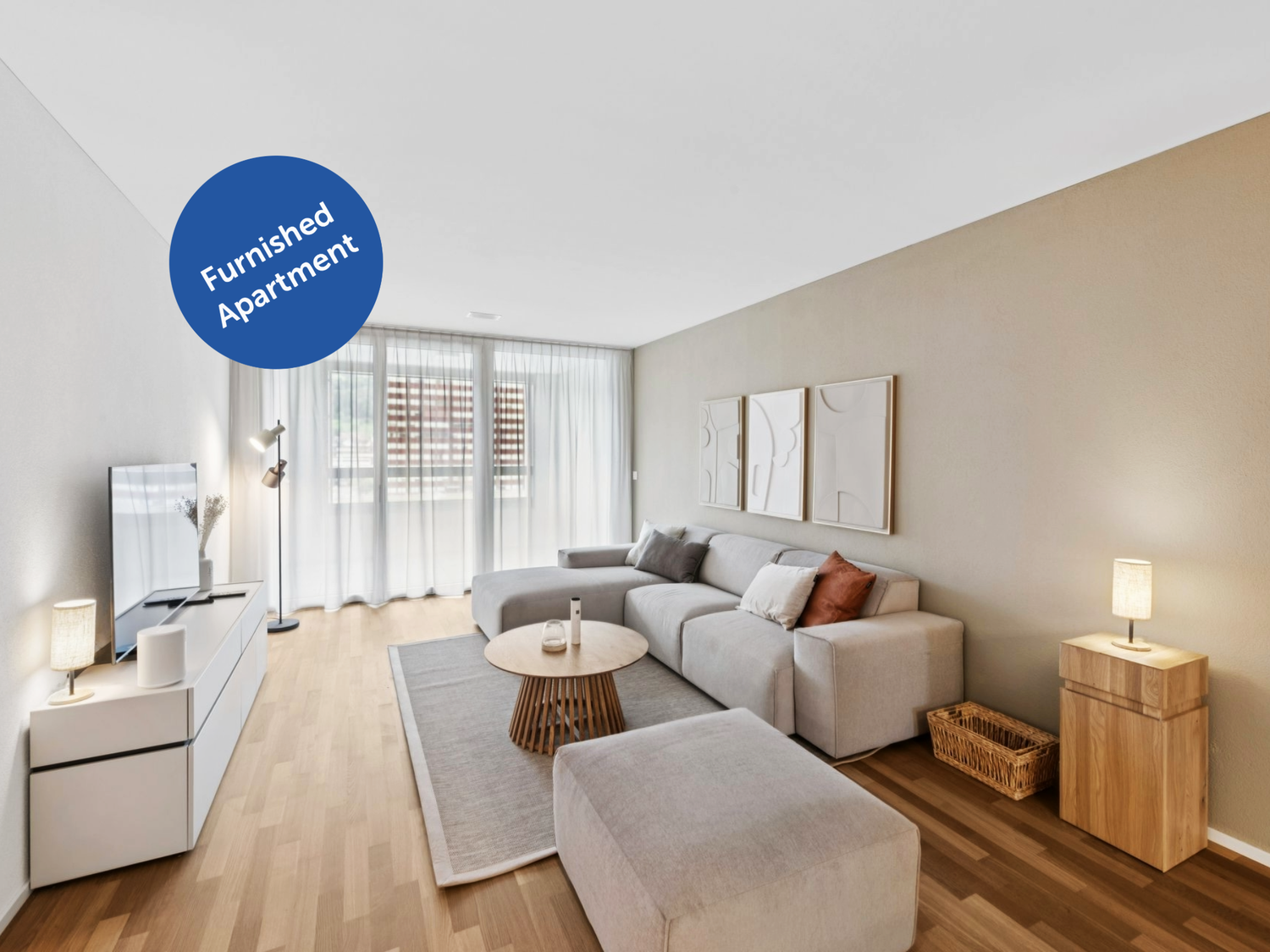 2 ½ rooms furnished flat