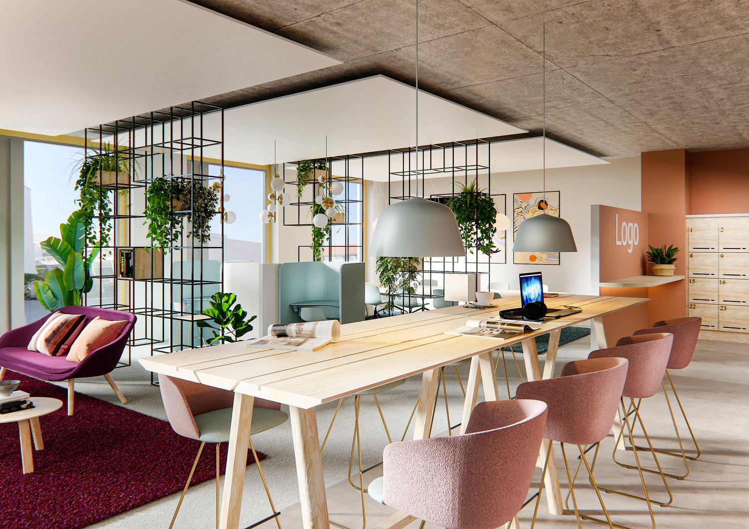 885m² office