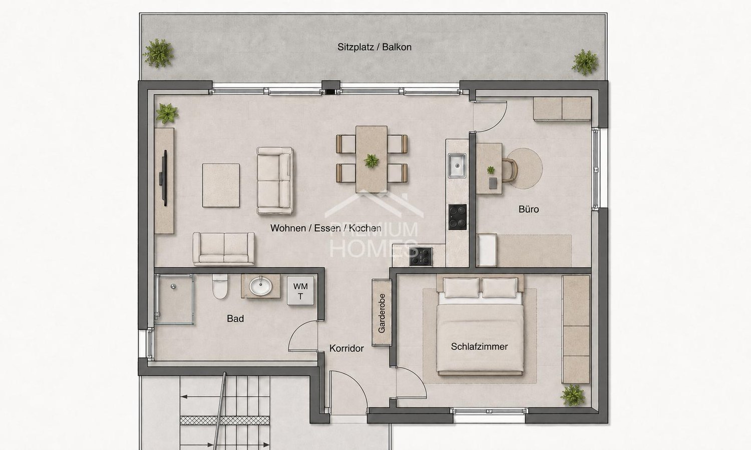 3 ½ rooms apartment