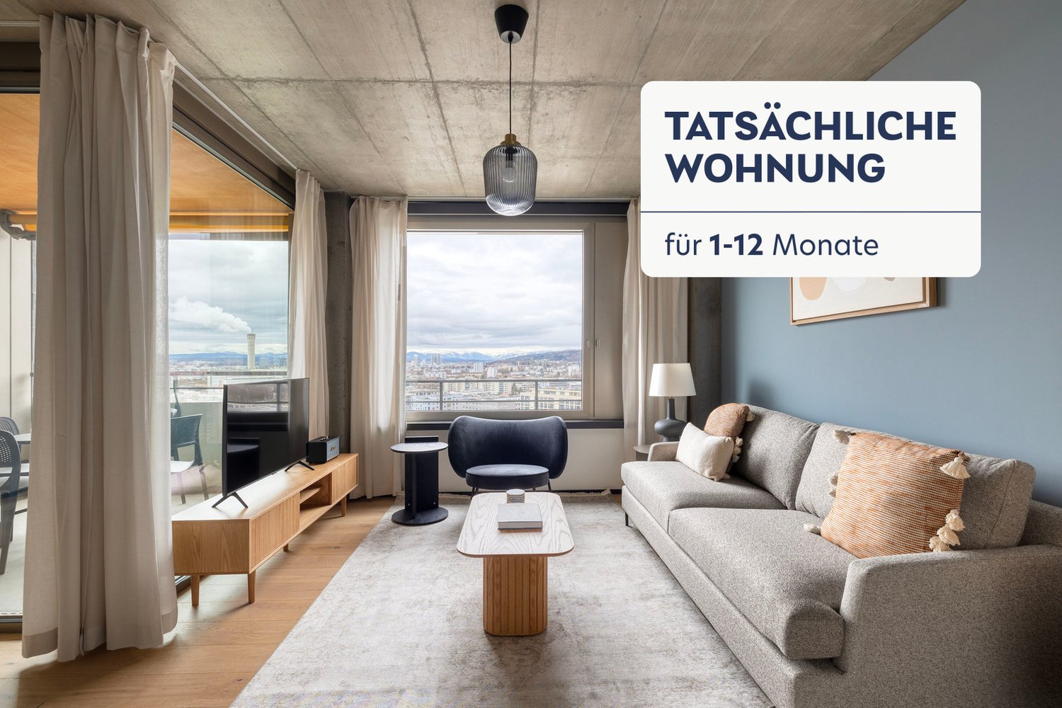 2 ½ rooms furnished flat