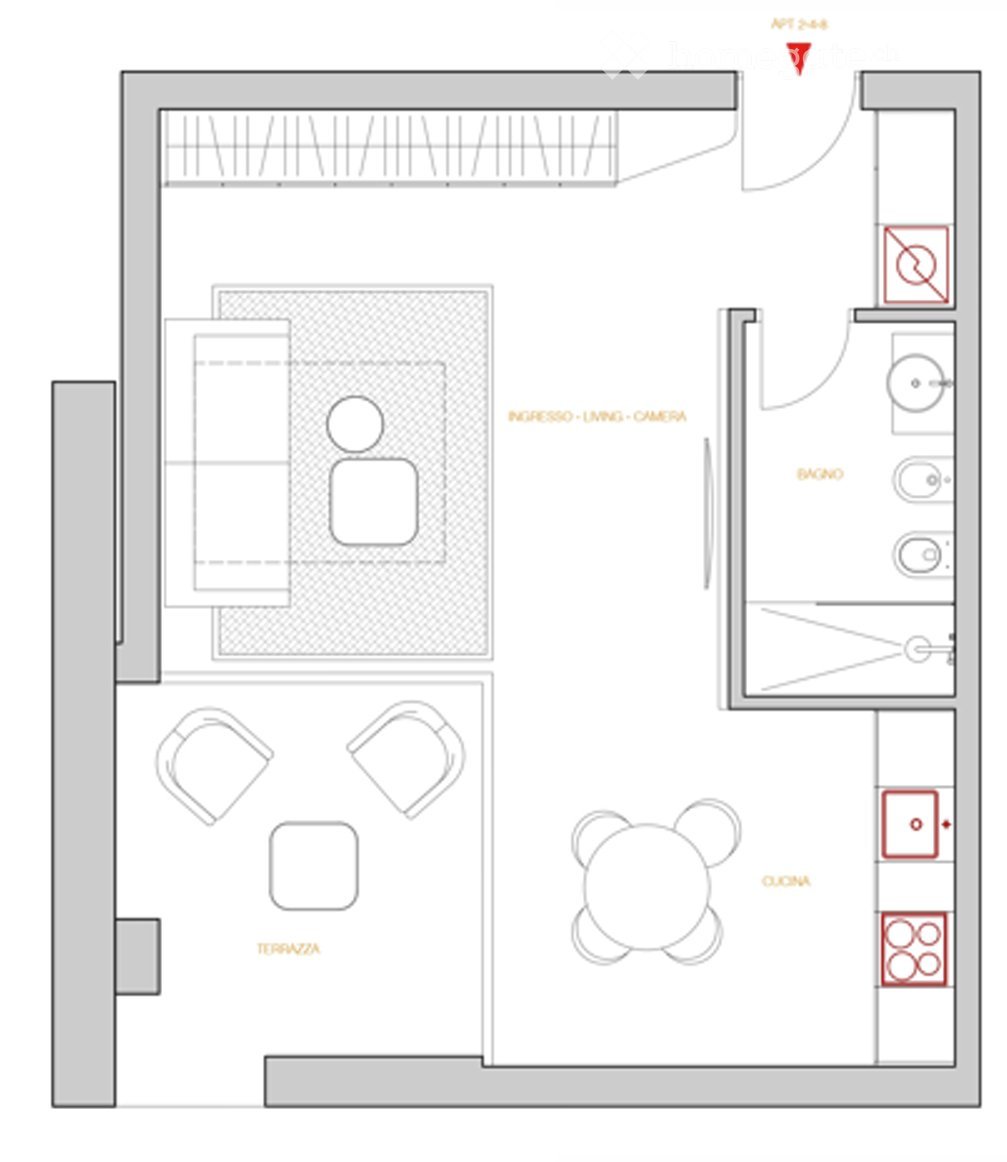 Appartement de 1 ½ pièces