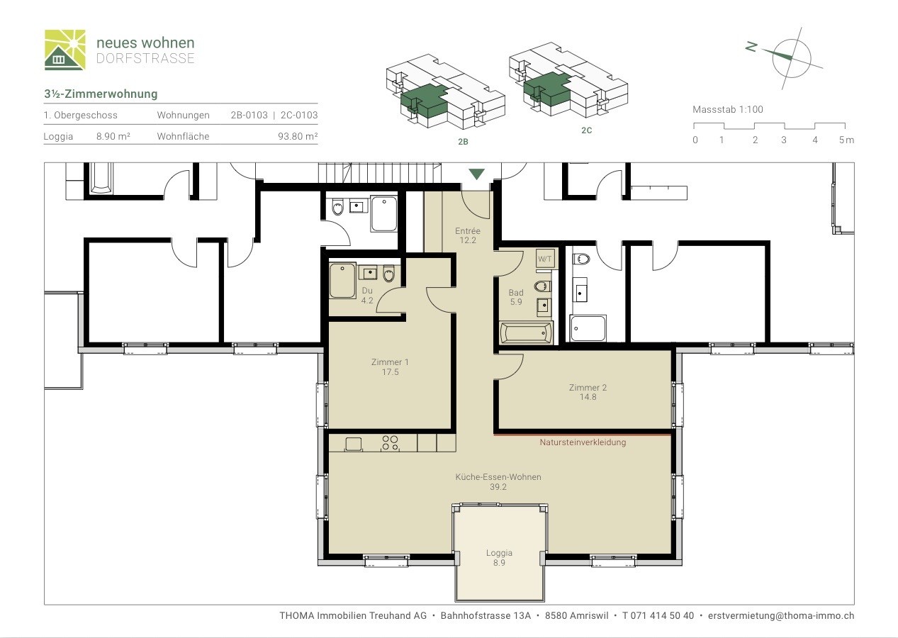 3 ½ rooms apartment