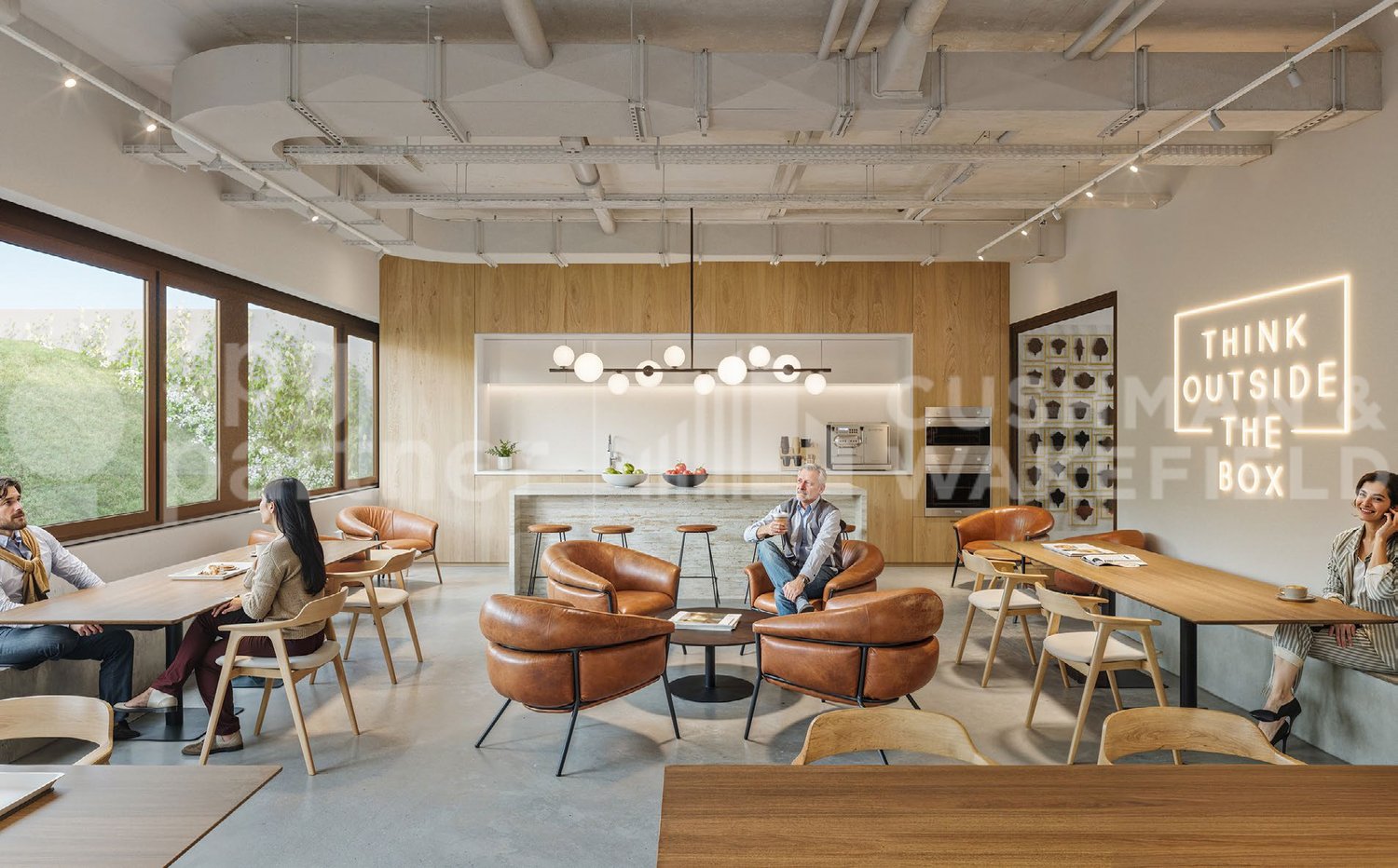 600m² office