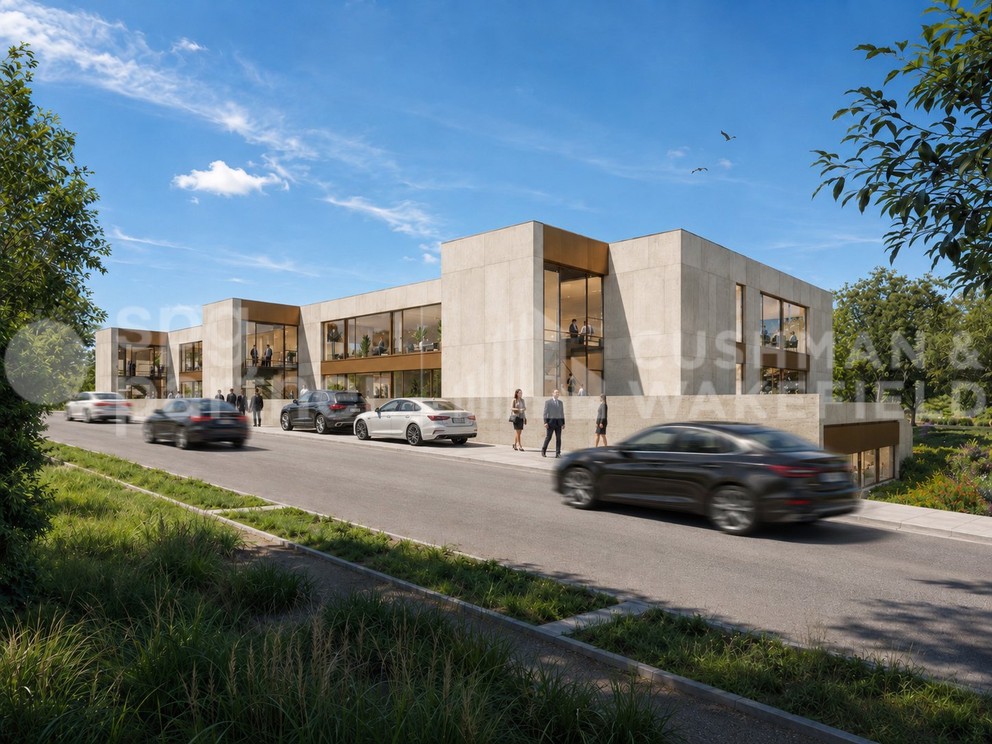 600m² office