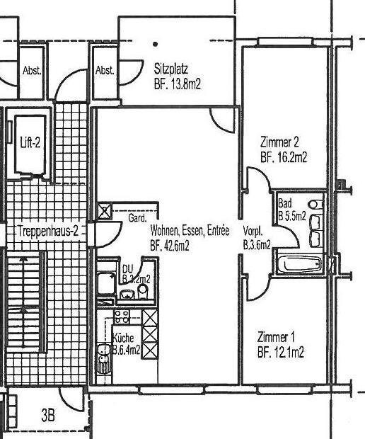 3 ½ rooms apartment