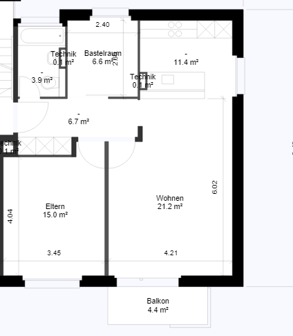 Appartamento di 2 ½ locali