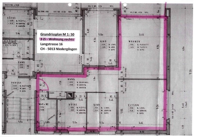 3 rooms apartment