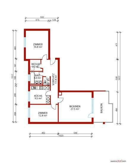 3 ½ rooms apartment