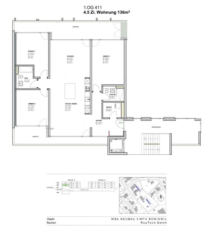 Appartamento di 4 ½ locali