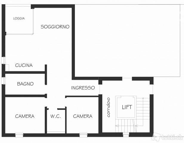 3 rooms apartment