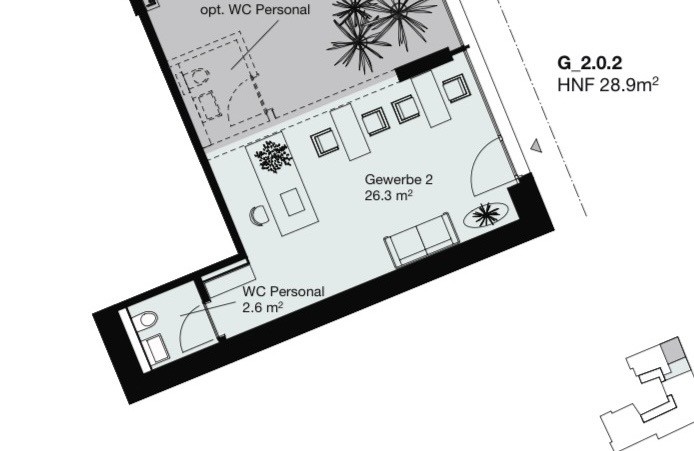 28m² commercial