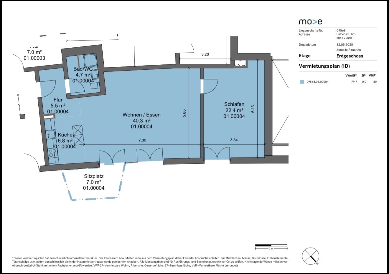Appartement de 2 ½ pièces