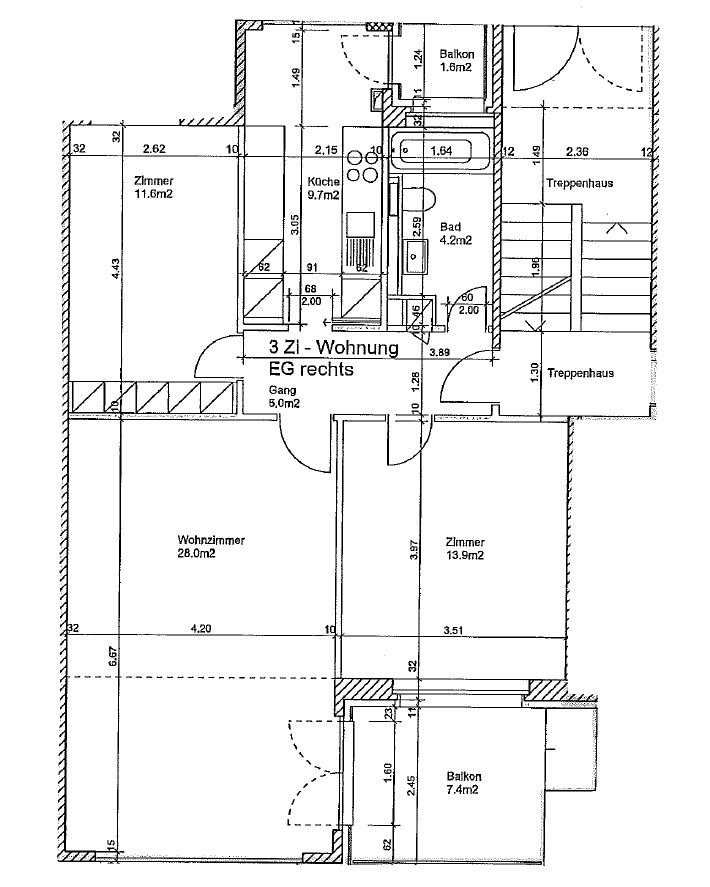 3 ½ rooms apartment