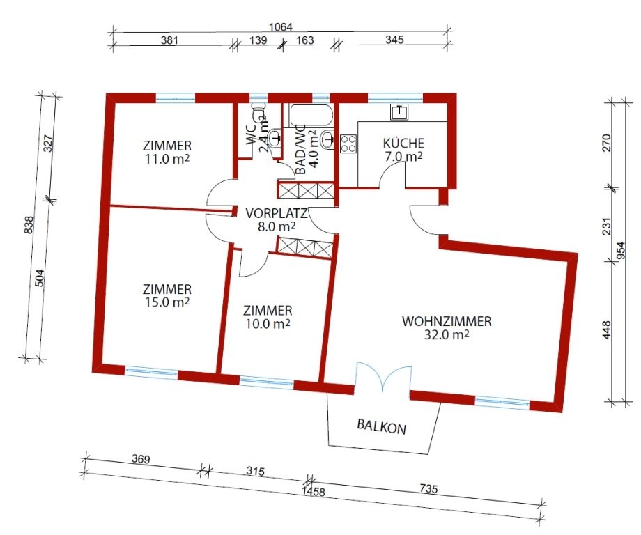 Appartement de 4 ½ pièces